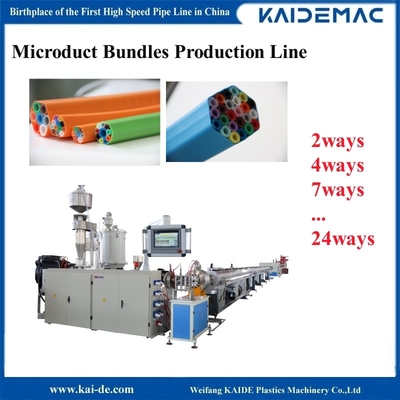80 m/min 120 m/min Productielijn voor microductbundels PLC-besturing