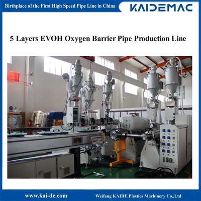 Vijflagen zuurstofbarrière PERT EVOH Pipe Extrusion Line / Pipe Production Line