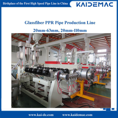 High Speed PPR GF PPR Glassfiber Pipe Extruder Machine 20-110 mm