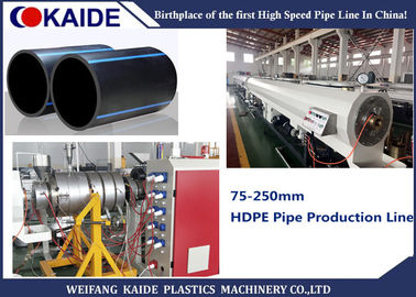 HDPE Pijp die Machine, 250mm HDPE de Lijn van de Pijpuitdrijving voor 75250mm Pijp maken