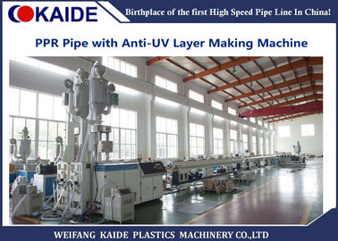 De anti UV Plastic Lijn 15m/Min van de Pijpuitdrijving voor 4 Laagppr Pijp 2063mm